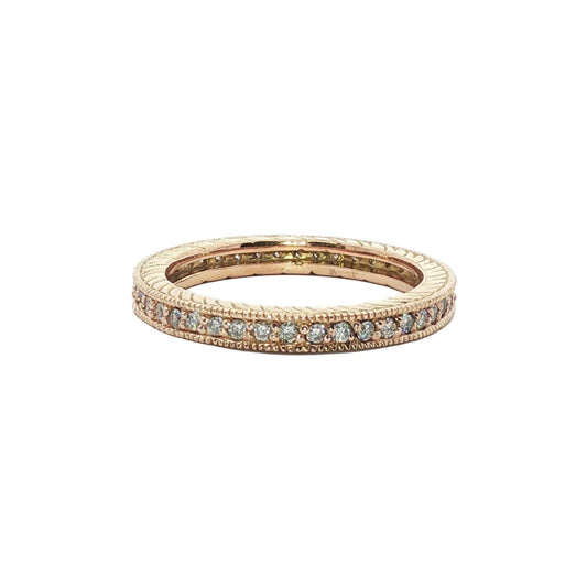 Ijm - Women's Engraved Contemporary Diamond Ring