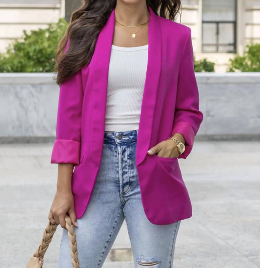 Grace & Lace - Pocketed Fashion Blazer