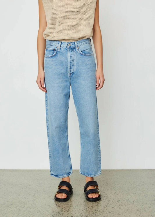 Agolde - 90's Crop Mid Rise Loose Straight Jeans