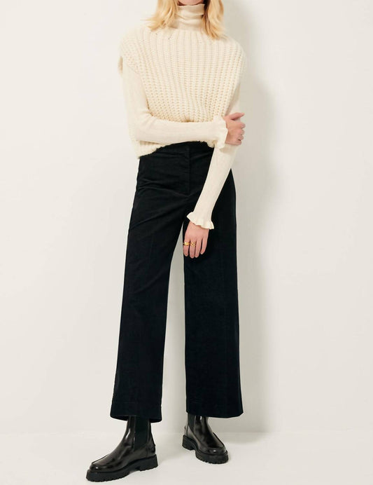 Sessun - Alvelvet Straight-leg Trouser Pants