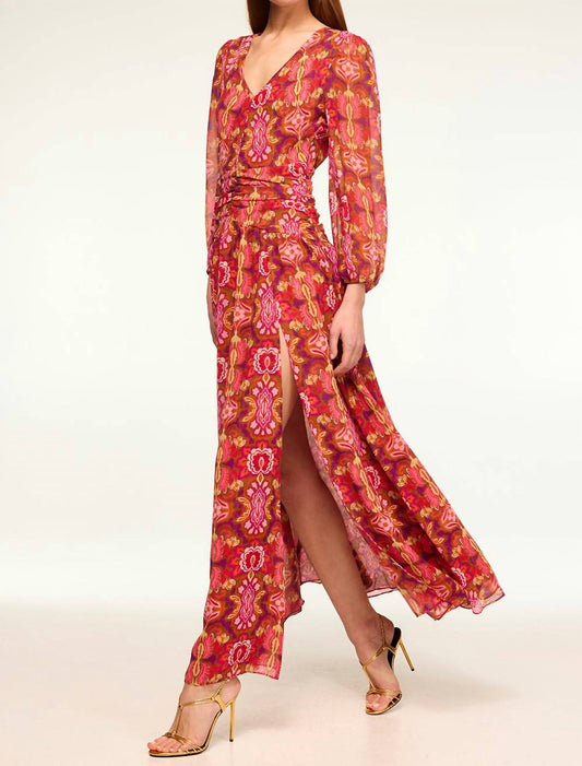 Misa Los Angeles - Bright Floral Midi Dress