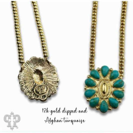 Pink Panache - Women's Concho Choker Necklace