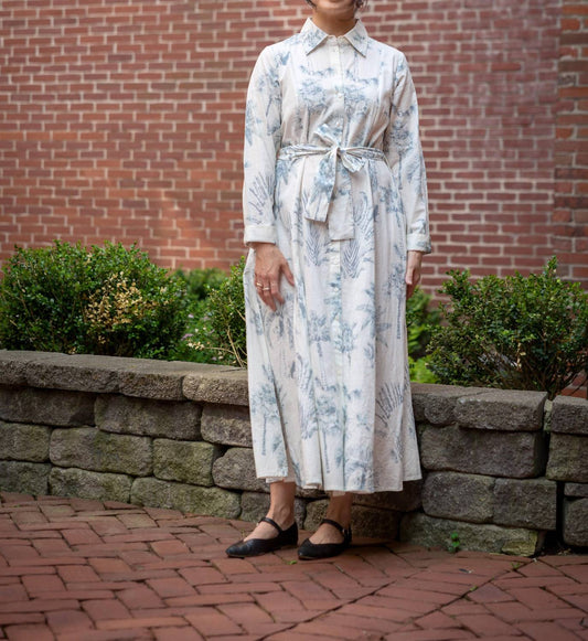 Nibi - Teal Palms Maxi Dress