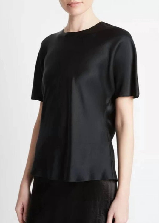 Vince - Women's Bias Satin Top