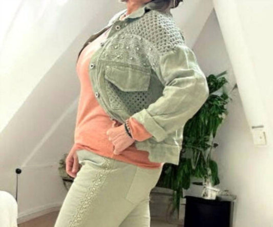 Made In Italy - Women's Boho Linen Jacket