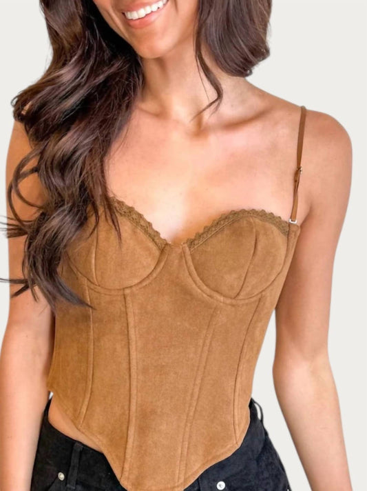 Olivaceous - Reese Suede Top