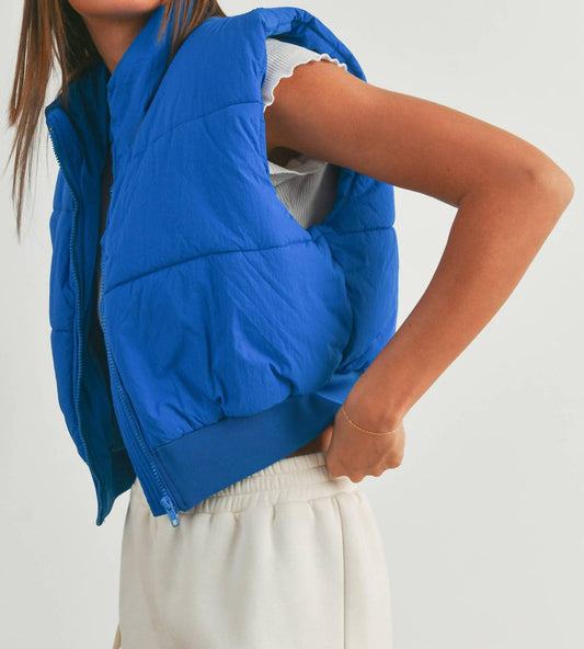 Buttermelon - Zip-Up Crop Vest