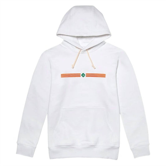 Casablanca - Men's Stripe Logo Embroidered Hoodie