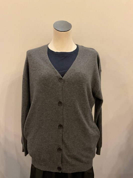 Self Contrast - Women's Button Front Cardigan