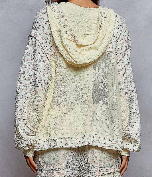 Pol - Balloon Sleeve Relaxed Fit Top Hoodie