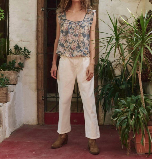 The Great. - Victorian Sleeveless Pleat Tank Top