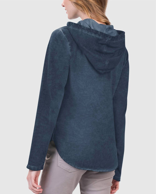 Starter - Dallas Cowboys Womens Wishbone Long Sleeve Hooded Starter Shirt