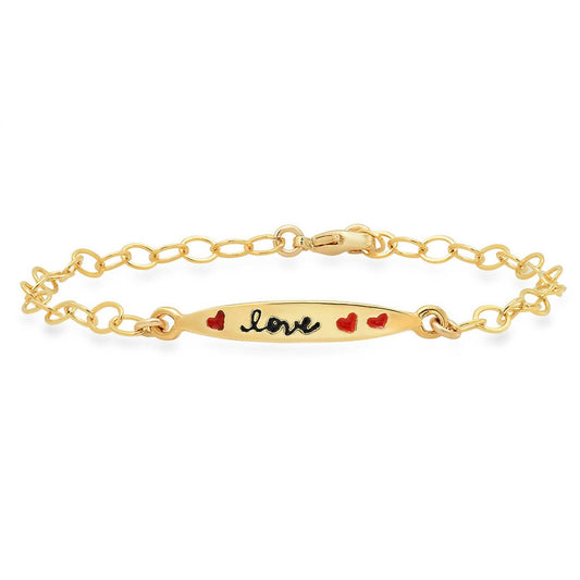 Jessica Elliot - Vermeil Colorful Words Enamel Bracelet - Love