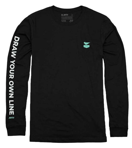 Jetty - Men's Draw Your Own Line Long Sleeve T-shirt