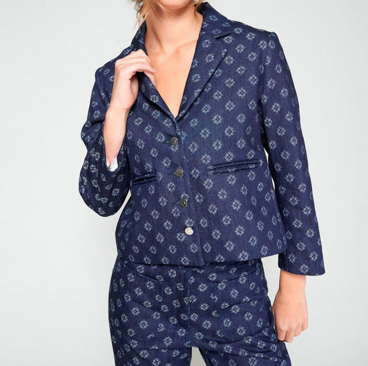 Vilagallo - Denim Printed Blazer