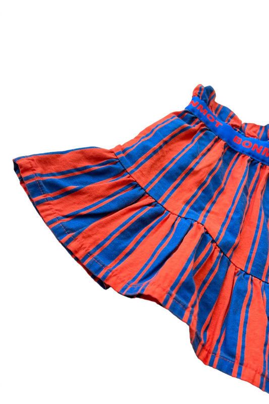 Bonmot - Girl's Vertical Stripes Mini Skirt