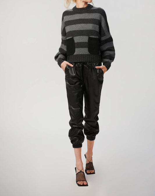 LUXE CASHMERE CROPPED CREWNECK SWEATER