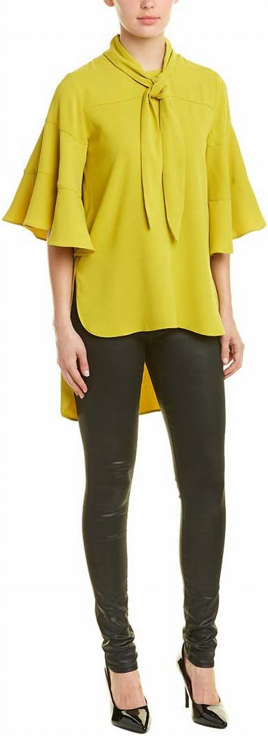 Gracia - Half Sleeves Tie Top