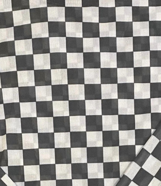 Sterling Kreek - Girl's Mini Round The Track Checkered Mesh Top