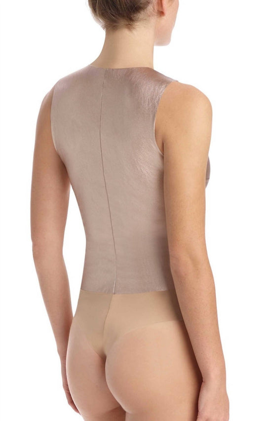 Commando - Faux Leather Deep-V Bodysuit