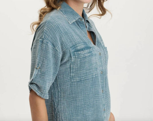 Xcvi - Maurise Snap Up Top