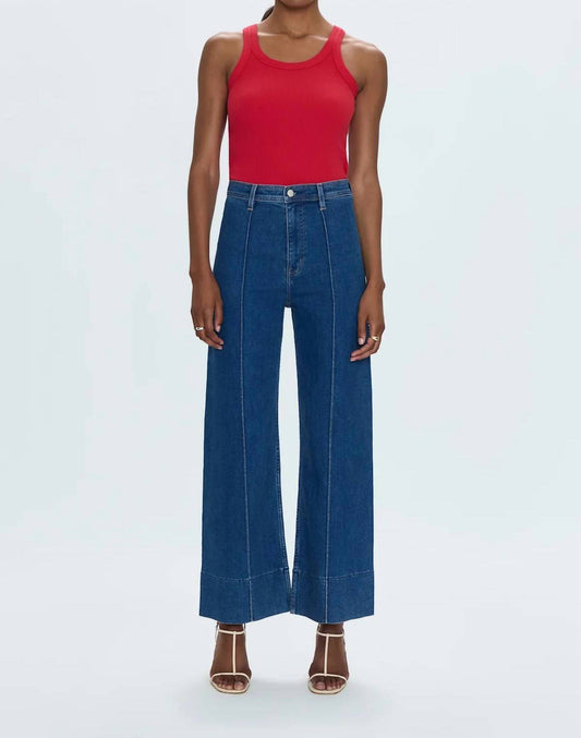 Pistola - Penny High Rise Wide Leg Cropped Jeans