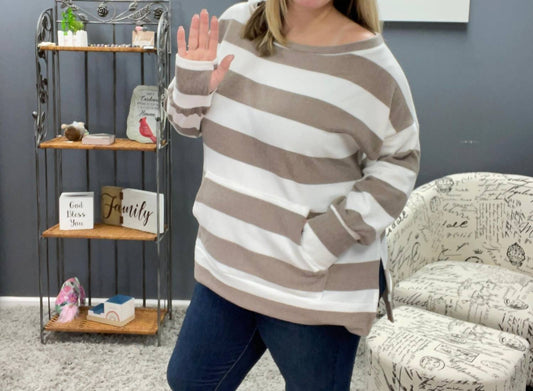 Blakeley - Addison Stripe Sweatshirt