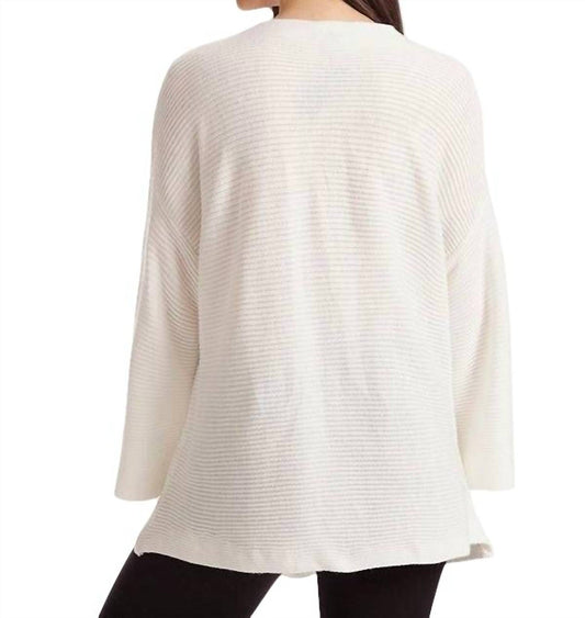 James Ribbed Bell Sleeve Top