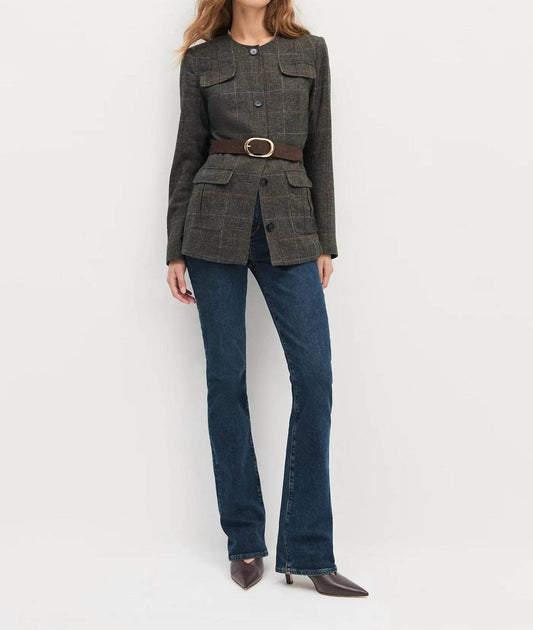 Favorite Daughter - Spencer Button Front Plaid Jacket