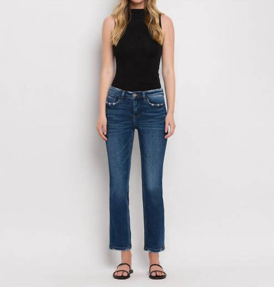 Flying Monkey - Wax Plant Mid-rise Ankle Slim Jeans