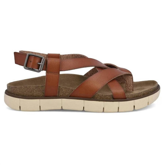 Mia Shoes - Women's Elain Leather Strappy Sandal