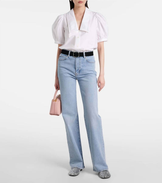 Frame - Sailor Puff Sleeve Blouse