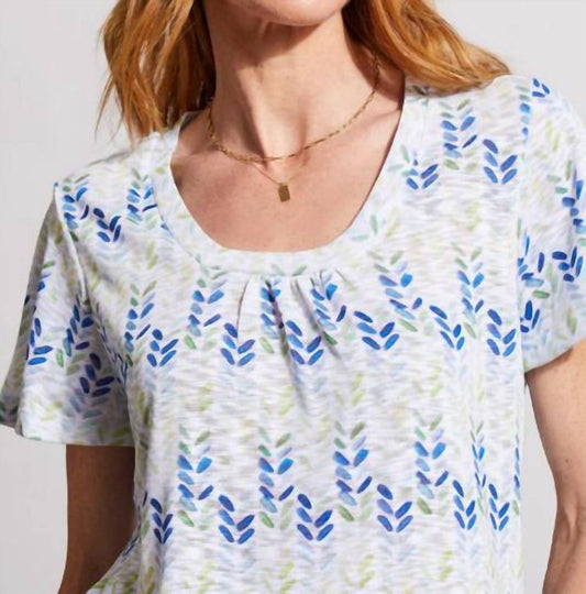 Tribal - Flutter Sleeve U-neck Top