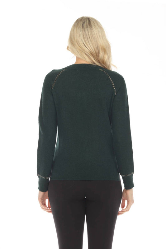 Johnny Was - Dawn Metallic Whipstitch Sweater