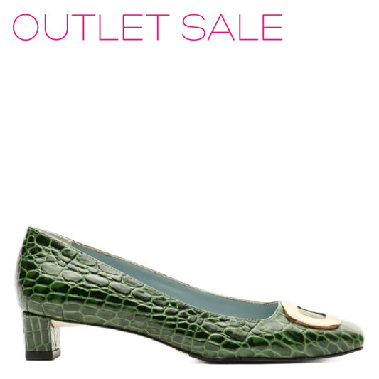 Frances Valentine - Women's Mary Croc Mini Block Heel