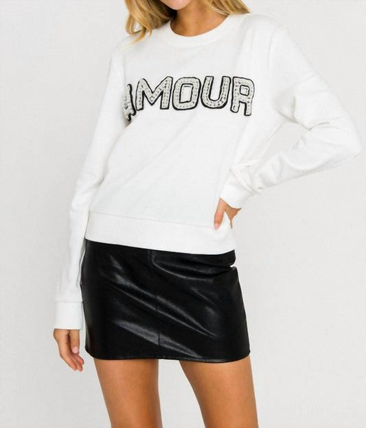 2.7 August Apparel - Amour Sweatshirt