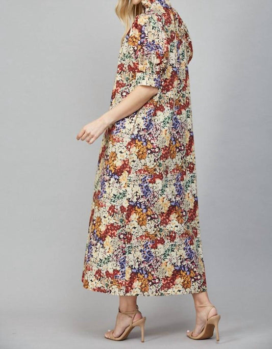 Fate - Lettie Ruffled Collar Midi Dress