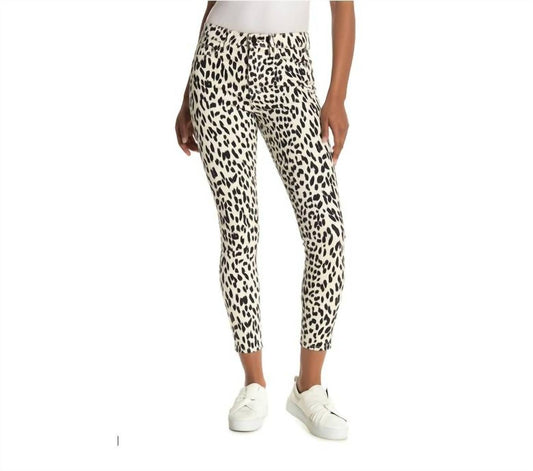 Joe'S Jeans - Charlie High Rise Leopard Print Coated Skinny Jeans