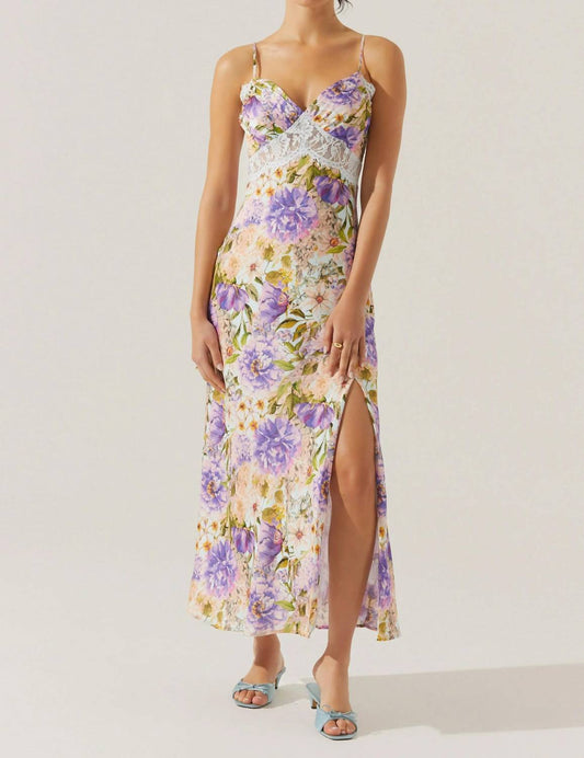 Astr - Ivanna Floral Lace Maxi Dress