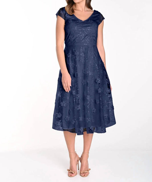 Frank Lyman - Sequin Navy Cocktail Dress