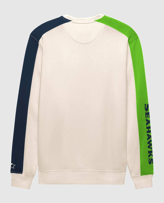 Starter - Men's Seattle Seahawks Team Crew Long Sleeve Shirt