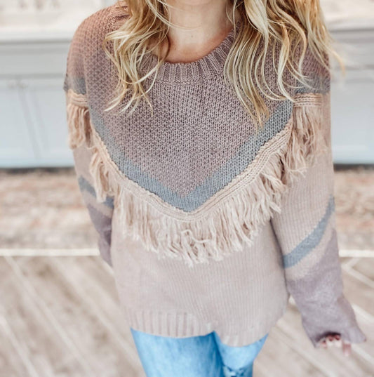 Gigio - Boho Fringe Sweater