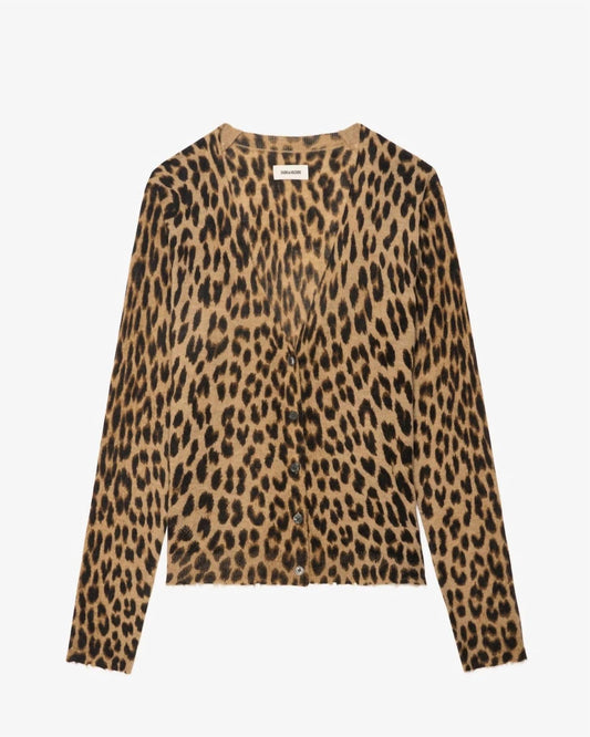 Zadig & Voltaire - Leopard Print Cardigan