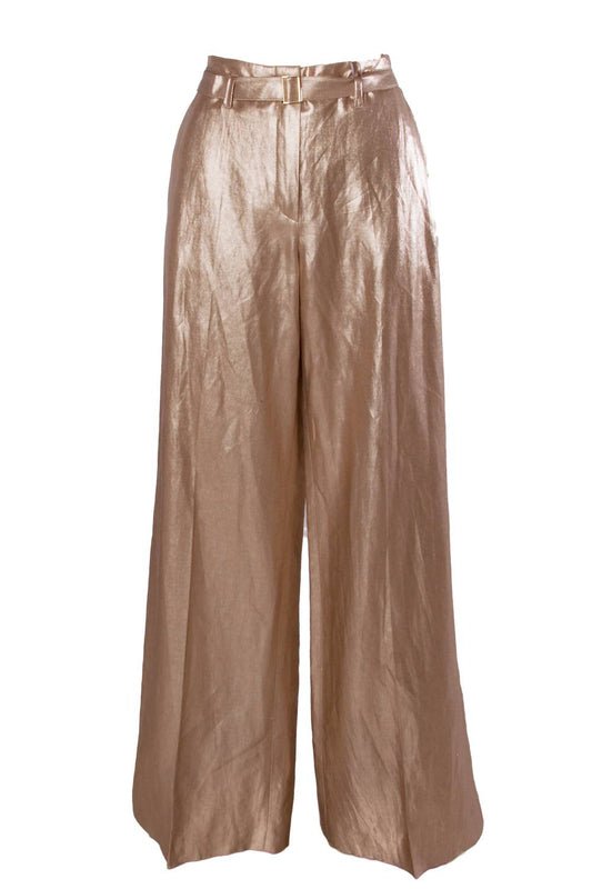 Raffaello Rossi - Women's Anais Foiled Linen Pants