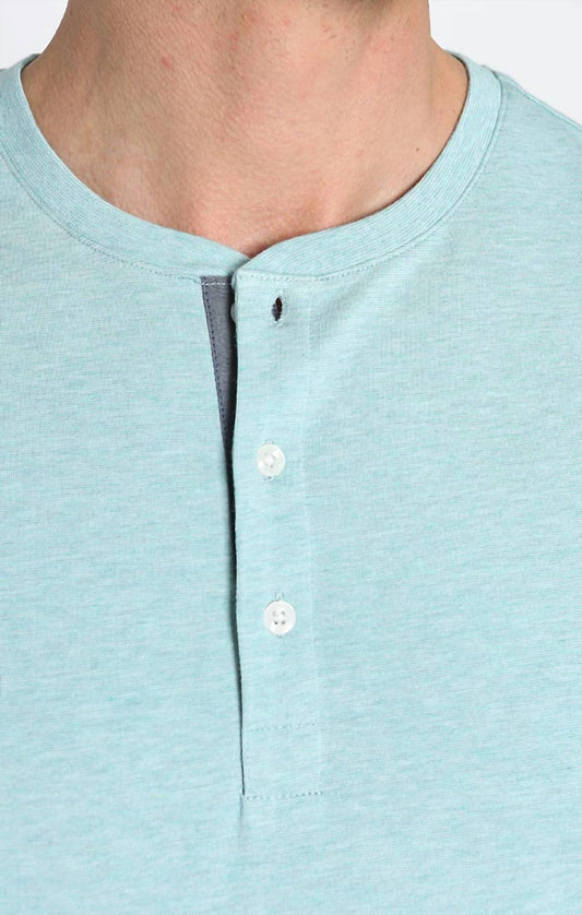 Jachs New York - Stretch Pima Blend Short Sleeve Henley Tee