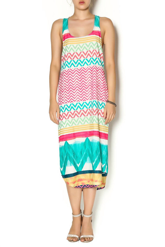 Multi Border Keyhole Maxi