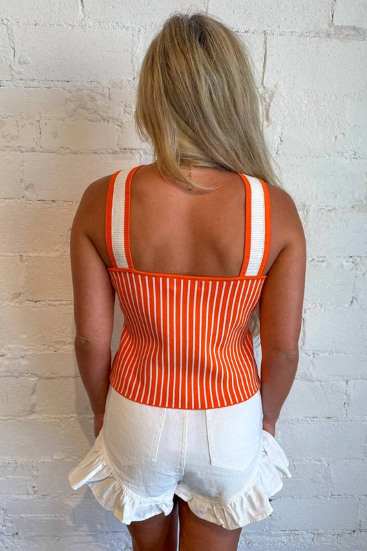 Day + Moon - Flared Ruffle Denim Shorts