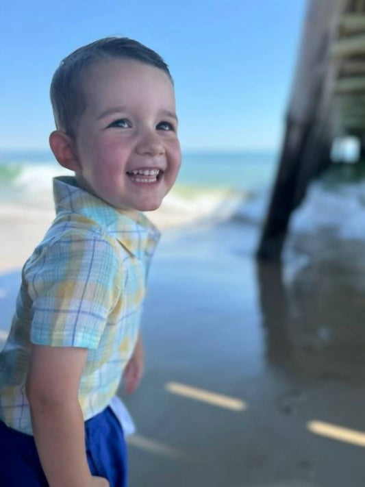 Me & Henry - Boy's Helford Woven Onesie