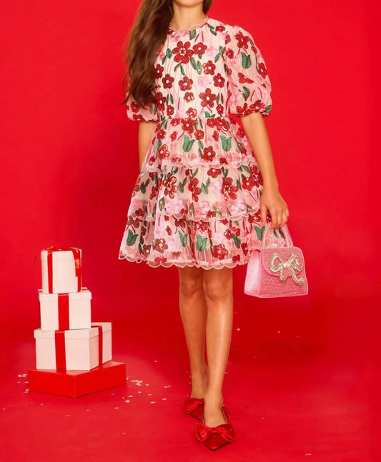 Marlo - Shyla Embroidered Mini Dress