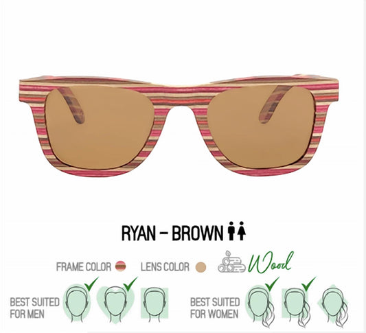 Happy Earth - Unisex Ryan Sunglasses